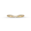 Thumbnail Image 4 of Previously Owned - 1/8 CT. T.W. Diamond Chevron Anniversary Band in 14K Gold