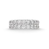 Thumbnail Image 4 of Previously Owned - 2-1/2 CT. T.W. Lab-Grown Diamond Multi-Row Anniversary Band in 14K White Gold (F/SI2)