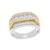 Thumbnail Image 1 of Previously Owned - 2 CT. T.W. Lab-Grown Diamond Triple Row Ring in 10K Two-Tone Gold (F/SI2)