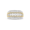 Thumbnail Image 4 of Previously Owned - 2 CT. T.W. Lab-Grown Diamond Triple Row Ring in 10K Two-Tone Gold (F/SI2)