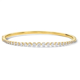 Previously Owned - 2 CT. T.W. Lab-Grown Diamond Bangle in 10K Gold (F/VS2)