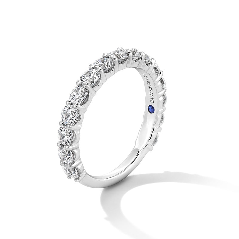Main Image 3 of Previously Owned - Vera Wang Love Collection 1-3/8 CT. T.W. Lab-Grown Diamond Anniversary Band in 14K White Gold