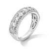 Thumbnail Image 3 of Previously Owned - 2 CT. T.W. Lab-Grown Diamond Triple Row Band in 14K White Gold (I/SI2)