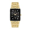 Thumbnail Image 1 of Previously Owned - Men's Bulova Modern Diamond Accent Gold-Tone Watch with Rectangular Black Dial (Model: 97D118)