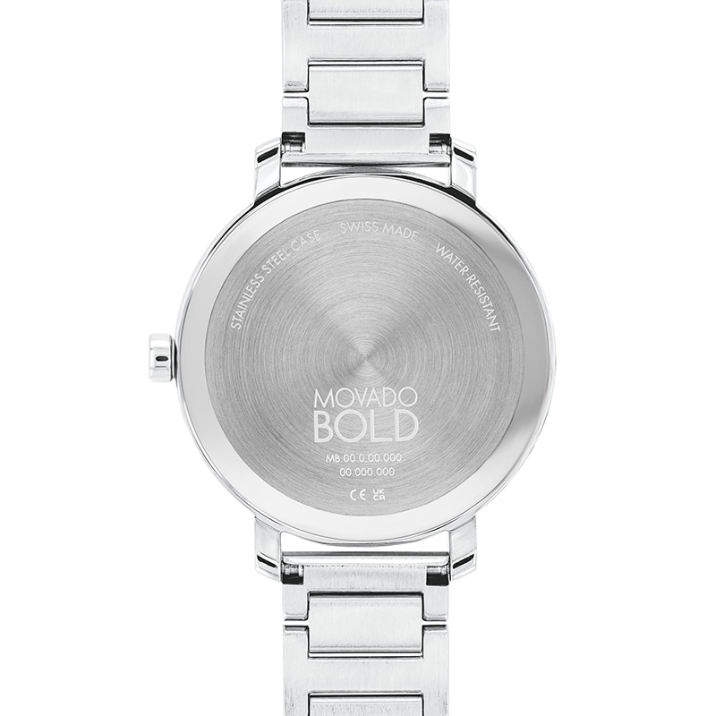 Main Image 3 of Previously Owned - Ladies’ Movado Bold® Evolution Crystal Accent Watch with Silver-Tone Glitter Dial (Model: 3600732)
