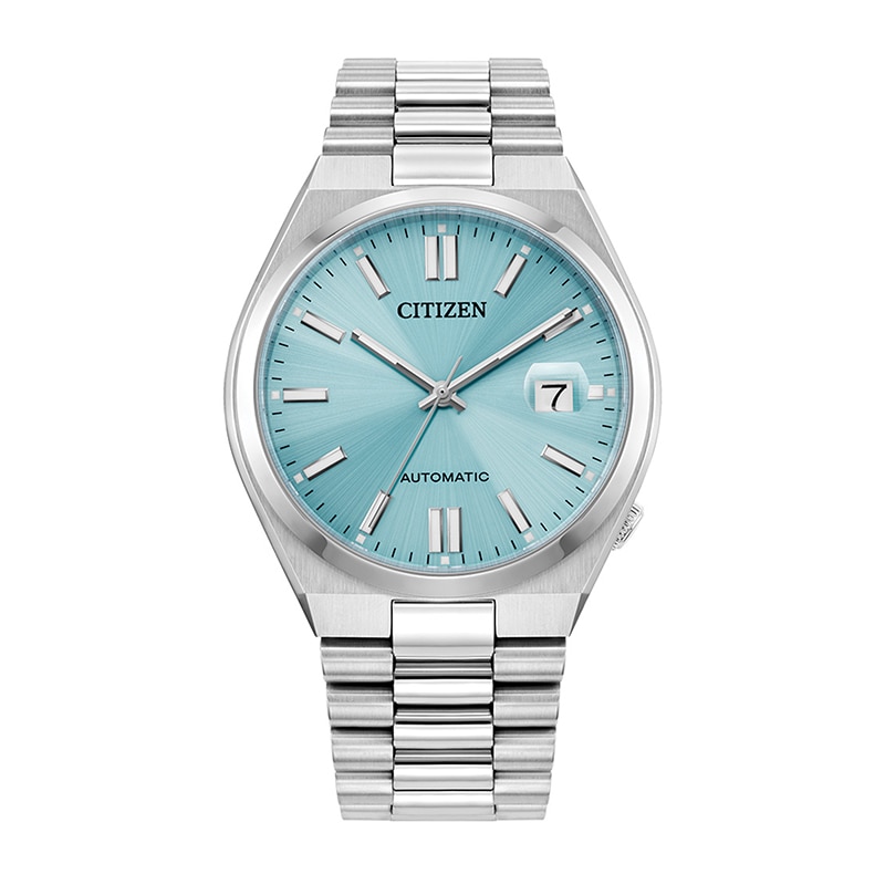 Main Image 1 of Previously Owned - Men's Citizen Tsuyosa Collection Automatic Watch with Sky Blue Sunray Dial (Model: NJ0151-53M)