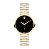 Thumbnail Image 1 of Previously Owned - Movado AUTOMATIC Museum® Classic Two-Tone Watch with Black Dial (Model: 0607679)