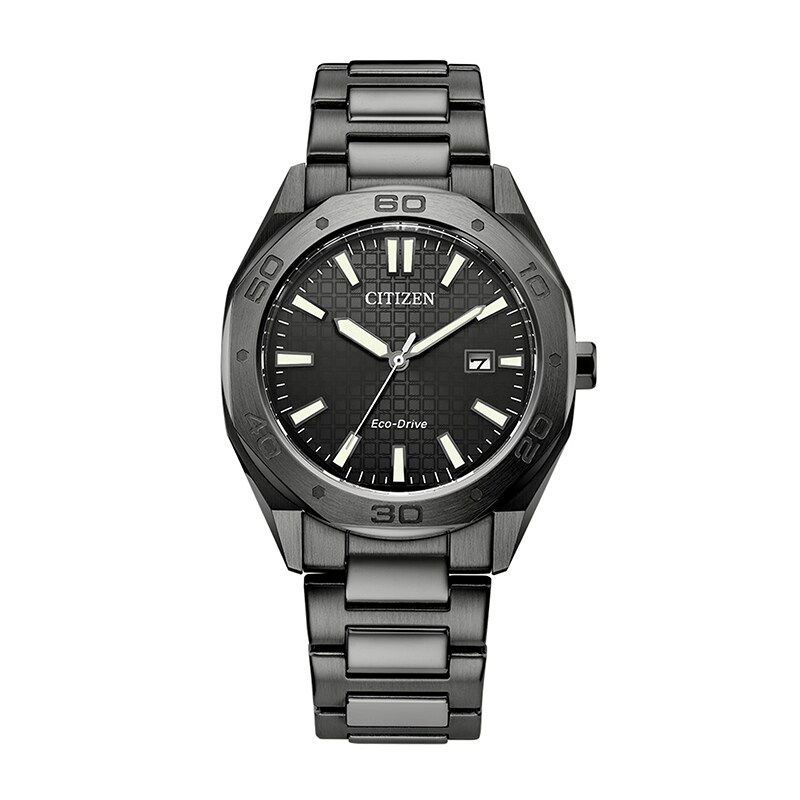 Main Image 1 of Previously Owned - Men's Citizen Eco-Drive® Weekender Grey IP Watch with Grey Dial (Model: BM7637-81H)