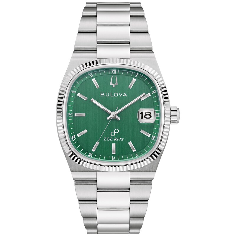Main Image 1 of Previously Owned - Men's Bulova Super Seville Watch with Square Green Dial (Model: 96B439)