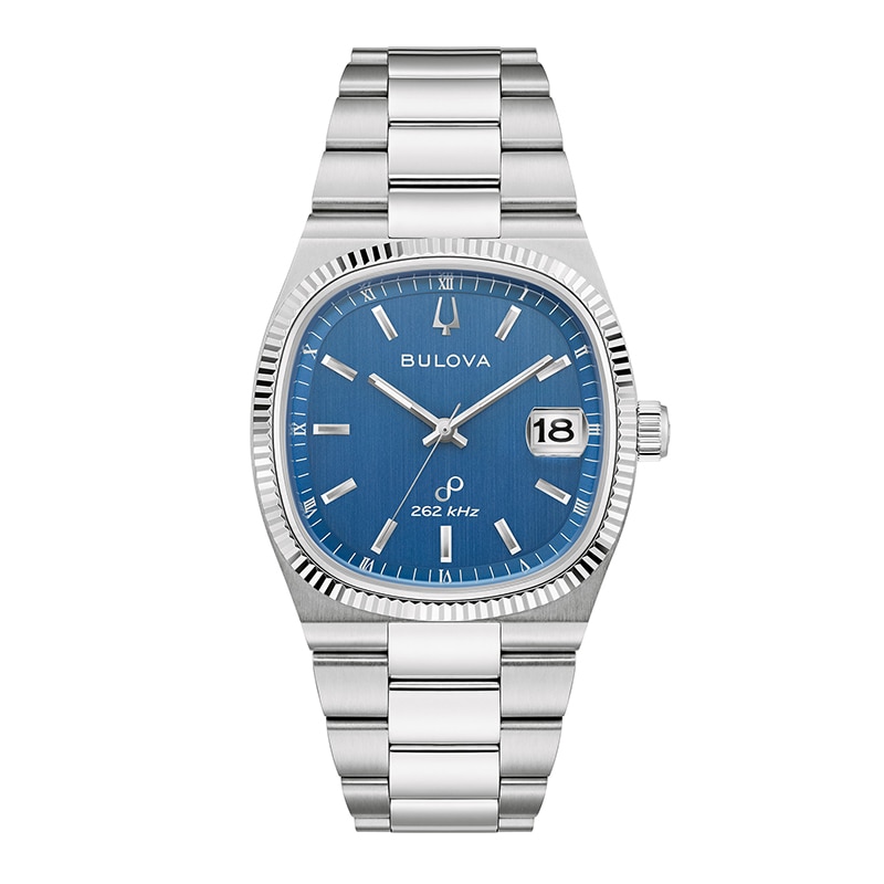 Main Image 1 of Previously Owned - Men's Bulova Super Seville Watch with Square Blue Dial (Model: 96B440)