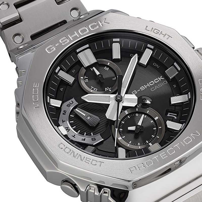 Main Image 4 of Previously Owned - Men's Casio G-Shock Solar-Powered Watch with Black Dial (Model: GMCB2100D1A)