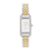 Thumbnail Image 1 of Previously Owned - Ladies' Coach Cadie Two-Tone IP Watch with Rectangular White Dial (Model: 14504172)