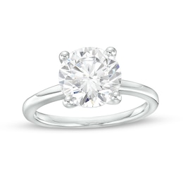 Previously Owned - 3 CT. Lab-Grown Diamond Solitaire Engagement Ring in 14K White Gold (I/SI2)