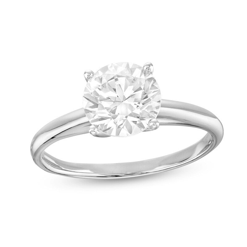 Main Image 1 of Previously Owned - 2 CT. Lab-Grown Diamond Solitaire Engagement Ring in 14K White Gold (I/SI2)