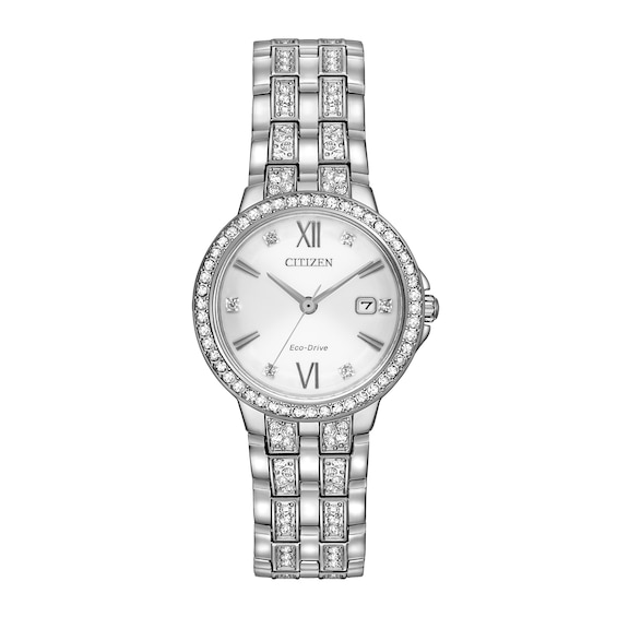 Previously Owned - Ladies' Exclusive Citizen Eco-Drive® Paradex Crystal Watch and Bracelet Box Set (Model: EW2341-63A)