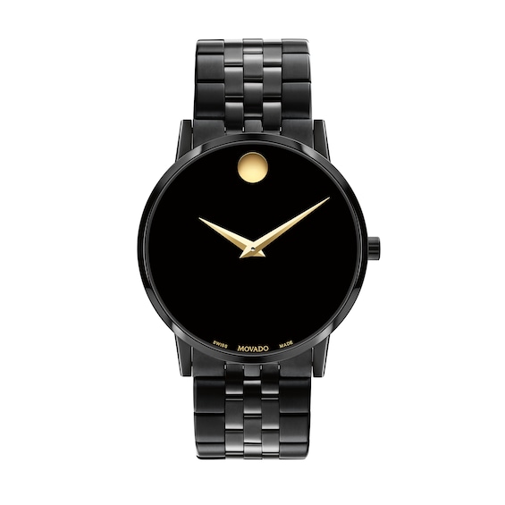 Previously Owned - Men's Movado Museum® Classic Black PVD Watch with Black Dial (Model: 0607626)
