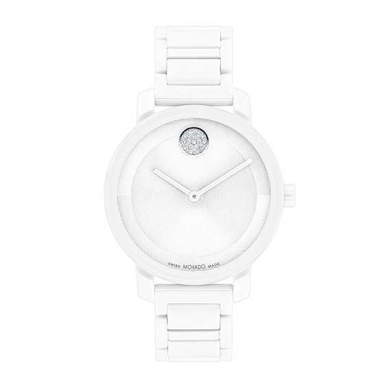 Previously Owned - Ladies’ Movado Bold® Evolution White Ceramic Watch (Model: 3601233)
