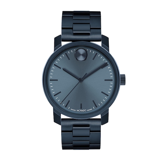 Previously Owned - Men’s Movado Bold® Access Blue IP Watch with Dark Blue Dial (Model: 3601177)