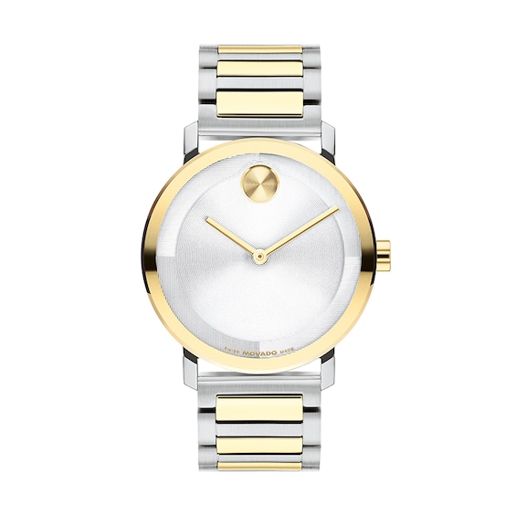 Previously Owned - Men's Movado Bold® Evolution 2.0 Two-Tone IP Analog Watch with Silver-Tone Dial (Model: 3601087)