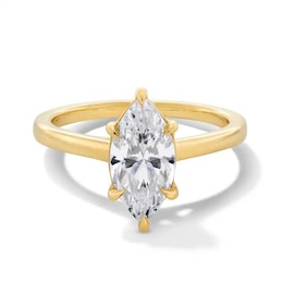 Previously Owned - 2 CT. T.W. Marquise-Cut Lab-Grown Diamond Solitaire Engagement Ring in 14K Yellow Gold (F/VS2)