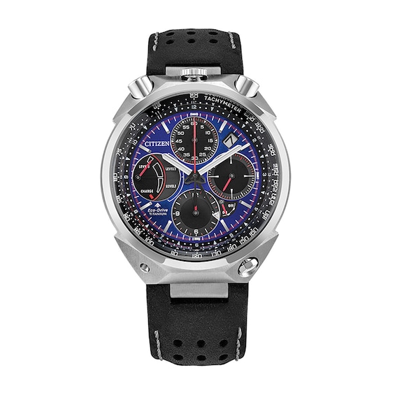 Previously Owned - Citizen Promaster Land Tsuno Chrono Super Titanium™ Strap Watch with Blue Dial (Model: AV0088-01L)