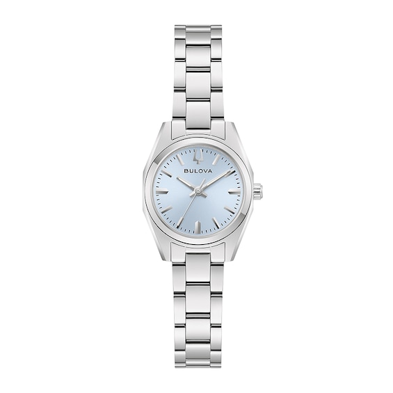 Previously Owned - Ladies’ Bulova Classic Surveyor Analog Watch with Blue Dial (Model: 96L345)