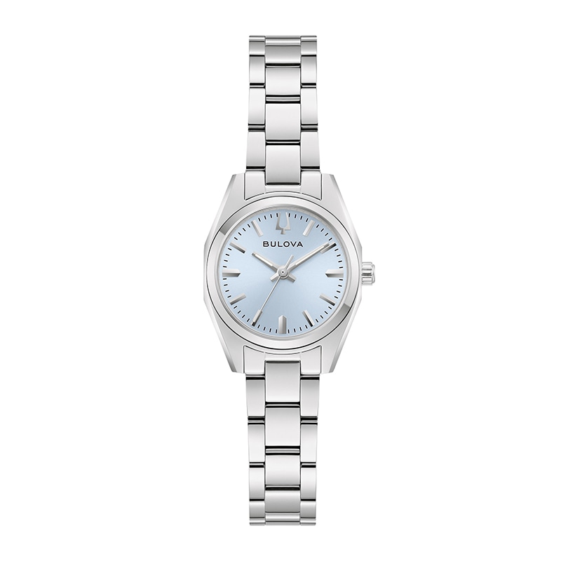 Main Image 1 of Previously Owned - Ladies’ Bulova Classic Surveyor Analog Watch with Blue Dial (Model: 96L345)