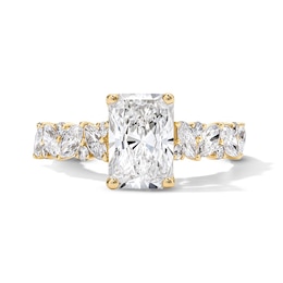 Previously Owned - 3 CT. T.W. Radiant-Cut Lab-Grown Diamond Engagement Ring in 14K Gold (F/VS2)