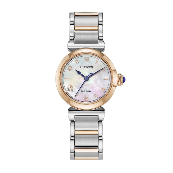 Previously Owned - Ladies’ Citizen Eco-Drive® L Mae Dress Classic Watch with Mother-of-Pearl Dial (Model: EM1136-87D)