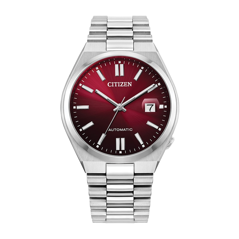 Main Image 1 of Previously Owned - Men's Citizen Tsuyosa Automatic Watch with Burgundy Sunray Dial (Model: NJ0150-56W)