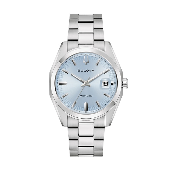 Previously Owned - Men’s Bulova Surveyor Automatic Watch with Blue Dial (Model: 96B469)