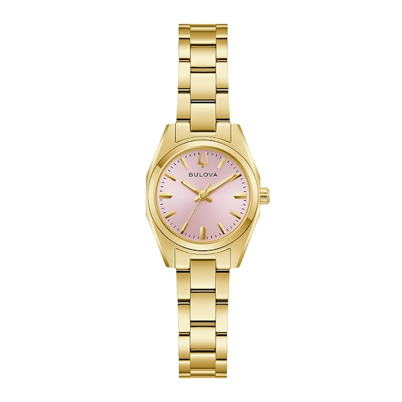 Previously Owned - Ladies’ Bulova Classic Surveyor Analog Watch with Pink Dial (Model: 97L187)