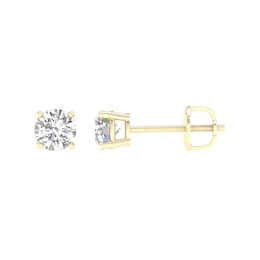 Previously Owned - 1 CT. T.W. Lab-Grown Diamond Solitaire Stud Earrings in 14K Gold (F/VS2)