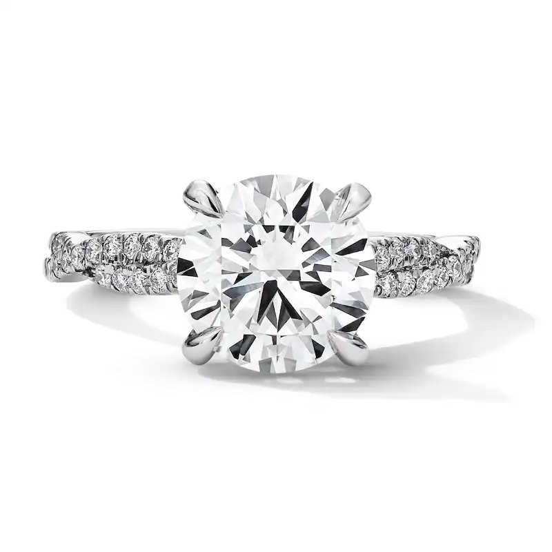 Main Image 1 of Previously Owned - 3-1/3 CT.T.W. Lab-Grown Diamond Engagement Ring in 14K White Gold (F/VS2)