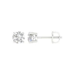 Previously Owned - 3/4 CT. T.W. Lab-Grown Diamond Solitaire Stud Earrings in 14K White Gold (F/VS2)
