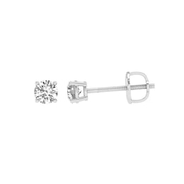 Previously Owned - 1/2 CT. T.W. Lab-Grown Diamond Solitaire Stud Earrings in 14K White Gold (F/VS2)