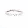 Thumbnail Image 5 of 1 CT. T.W. Diamond Double Row Alternating Swirl Line Bracelet in Sterling Silver – 7.25"