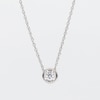 Thumbnail Image 4 of 1/6 CT. Diamond Miracle Solitaire Pendant in 10K White Gold (I/I3)
