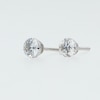 Thumbnail Image 3 of 1 CT. T.W. Lab-Grown Diamond Solitaire Stud Earrings in 10K White Gold (F/VS2)