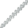 Thumbnail Image 0 of 1/4 CT. T.W. Diamond "S" Tennis Bracelet in Sterling Silver