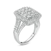 Thumbnail Image 1 of 1 CT. T.W. Composite Diamond Cushion Frame Ring in Sterling Silver