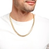 Thumbnail Image 1 of 8.9mm Curb Chain Necklace in Solid 10K Gold - 24"