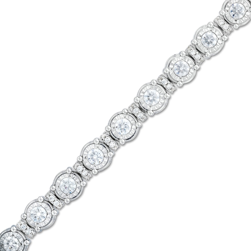 5 CT. T.W. Certified Lab-Created Diamond Spacer Line Bracelet in 10K White Gold (I/I1)