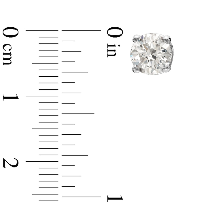1/2 CT. T.W. Diamond Solitaire Stud Earrings in 10K White Gold (J/I3)